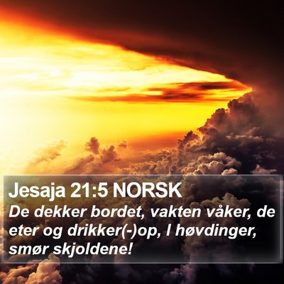 Jesaja 21:5 NORSK Bible Verse Image