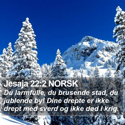 Jesaja 22:2 NORSK Bible Verse Image