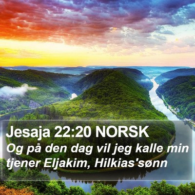Jesaja 22:20 NORSK Bible Verse Image
