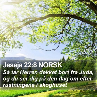 Jesaja 22:8 NORSK Bible Verse Image