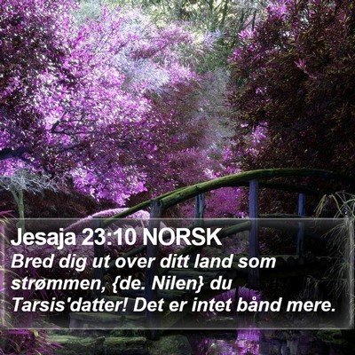 Jesaja 23:10 NORSK Bible Verse Image