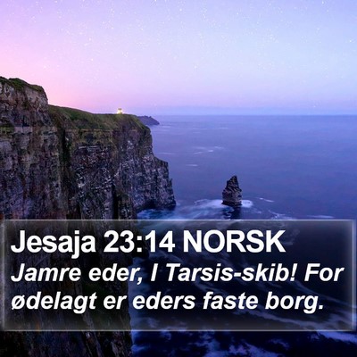 Jesaja 23:14 NORSK Bible Verse Image