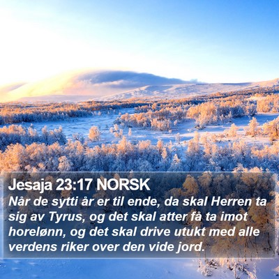 Jesaja 23:17 NORSK Bible Verse Image