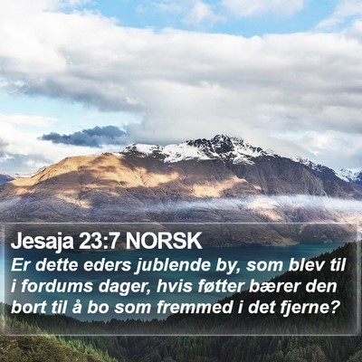 Jesaja 23:7 NORSK Bible Verse Image