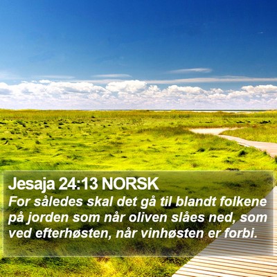 Jesaja 24:13 NORSK Bible Verse Image