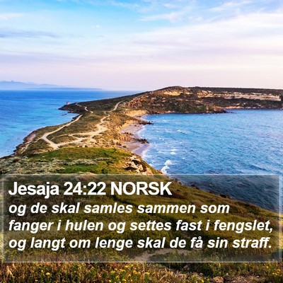 Jesaja 24:22 NORSK Bible Verse Image
