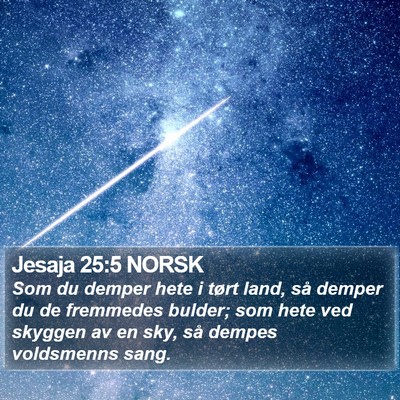 Jesaja 25:5 NORSK Bible Verse Image