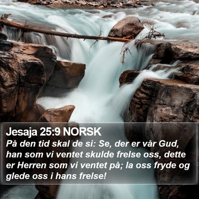 Jesaja 25:9 NORSK Bible Verse Image