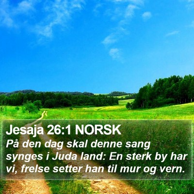 Jesaja 26:1 NORSK Bible Verse Image
