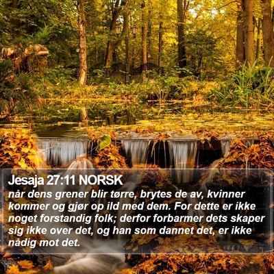 Jesaja 27:11 NORSK Bible Verse Image
