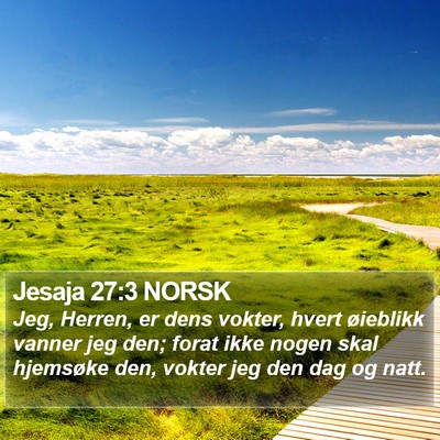 Jesaja 27:3 NORSK Bible Verse Image
