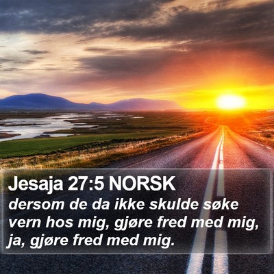 Jesaja 27:5 NORSK Bible Verse Image