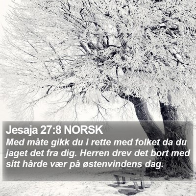 Jesaja 27:8 NORSK Bible Verse Image