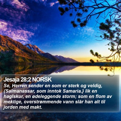 Jesaja 28:2 NORSK Bible Verse Image