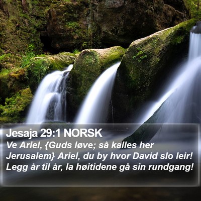 Jesaja 29:1 NORSK Bible Verse Image