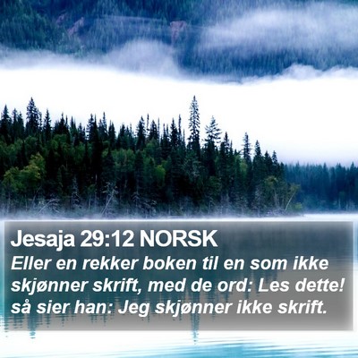 Jesaja 29:12 NORSK Bible Verse Image