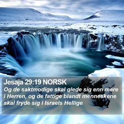 Jesaja 29:19 NORSK Bible Verse Image