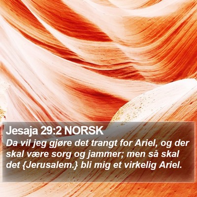 Jesaja 29:2 NORSK Bible Verse Image