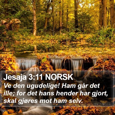 Jesaja 3:11 NORSK Bible Verse Image