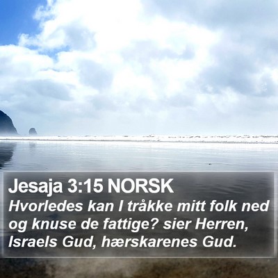 Jesaja 3:15 NORSK Bible Verse Image
