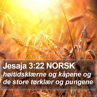 Jesaja 3:22 NORSK Bible Verse Image