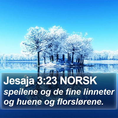 Jesaja 3:23 NORSK Bible Verse Image