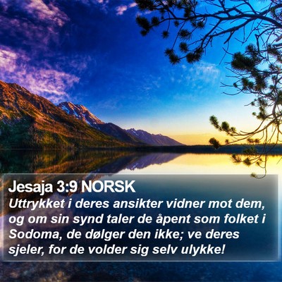 Jesaja 3:9 NORSK Bible Verse Image