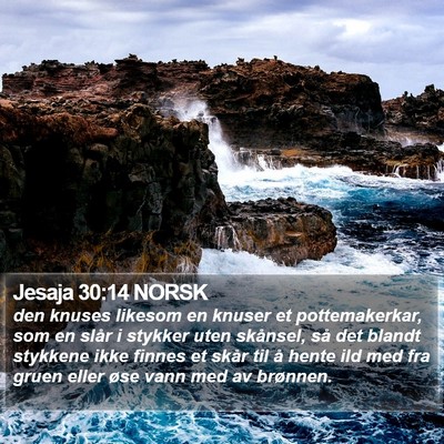 Jesaja 30:14 NORSK Bible Verse Image