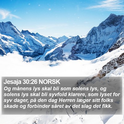 Jesaja 30:26 NORSK Bible Verse Image