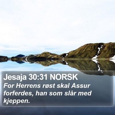 Jesaja 30:31 NORSK Bible Verse Image