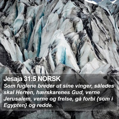 Jesaja 31:5 NORSK Bible Verse Image