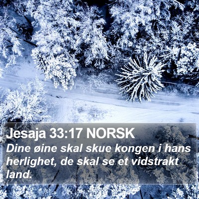 Jesaja 33:17 NORSK Bible Verse Image