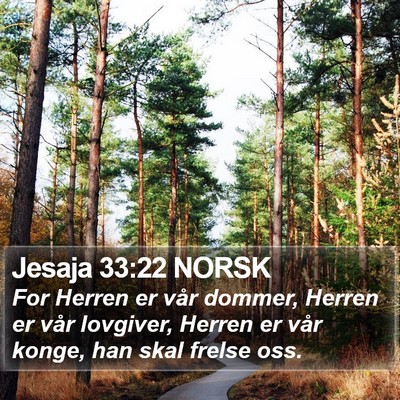Jesaja 33:22 NORSK Bible Verse Image