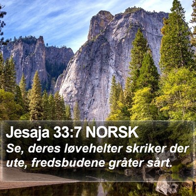 Jesaja 33:7 NORSK Bible Verse Image