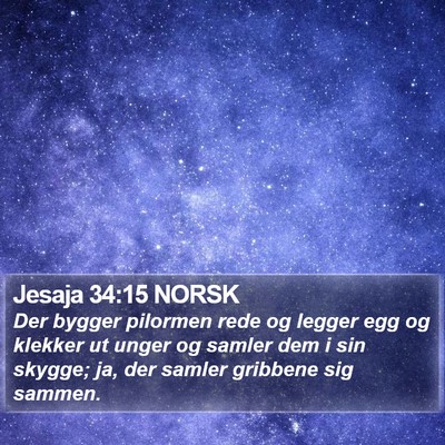 Jesaja 34:15 NORSK Bible Verse Image