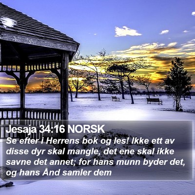 Jesaja 34:16 NORSK Bible Verse Image