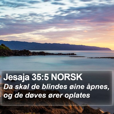 Jesaja 35:5 NORSK Bible Verse Image