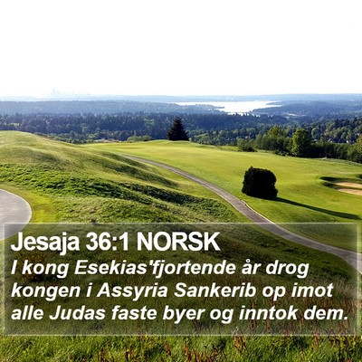 Jesaja 36:1 NORSK Bible Verse Image