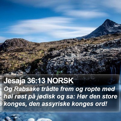 Jesaja 36:13 NORSK Bible Verse Image