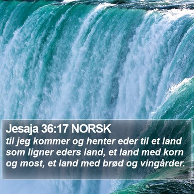 Jesaja 36:17 NORSK Bible Verse Image
