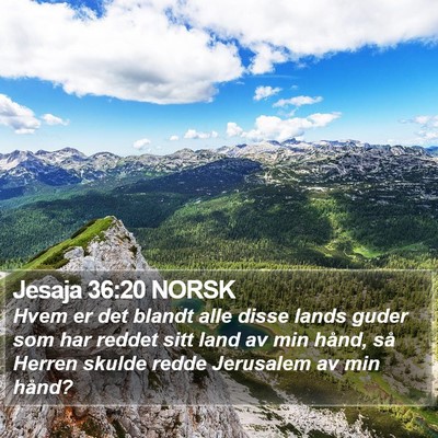 Jesaja 36:20 NORSK Bible Verse Image