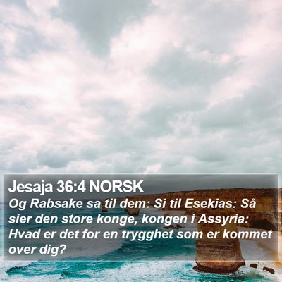 Jesaja 36:4 NORSK Bible Verse Image