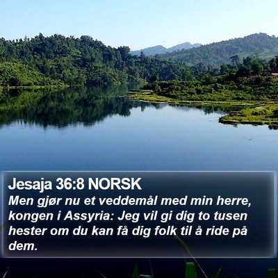 Jesaja 36:8 NORSK Bible Verse Image