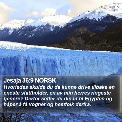 Jesaja 36:9 NORSK Bible Verse Image