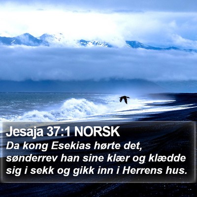 Jesaja 37:1 NORSK Bible Verse Image