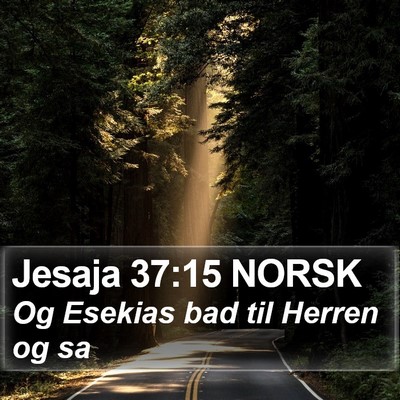 Jesaja 37:15 NORSK Bible Verse Image