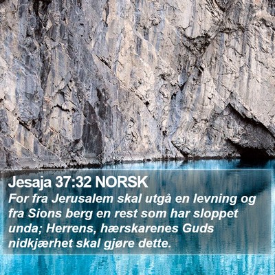 Jesaja 37:32 NORSK Bible Verse Image
