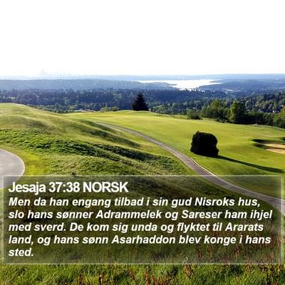 Jesaja 37:38 NORSK Bible Verse Image