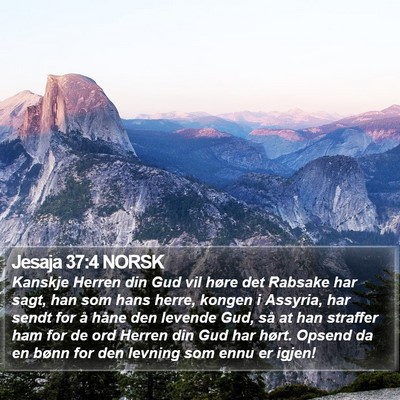 Jesaja 37:4 NORSK Bible Verse Image