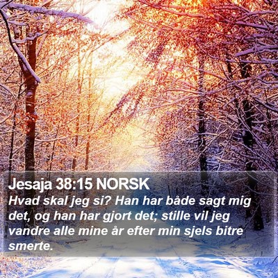 Jesaja 38:15 NORSK Bible Verse Image